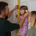 Illustration of a height and weight growth chart for young children