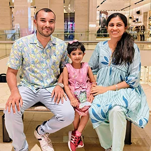 Evanshi Nile Kunnummal Parents